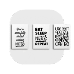 Nails Quote Canvas